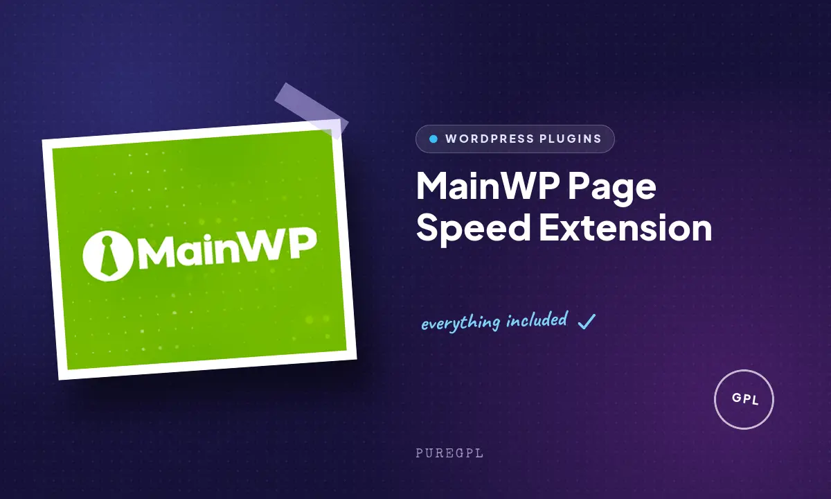 Mainwp | Page Speed Extension