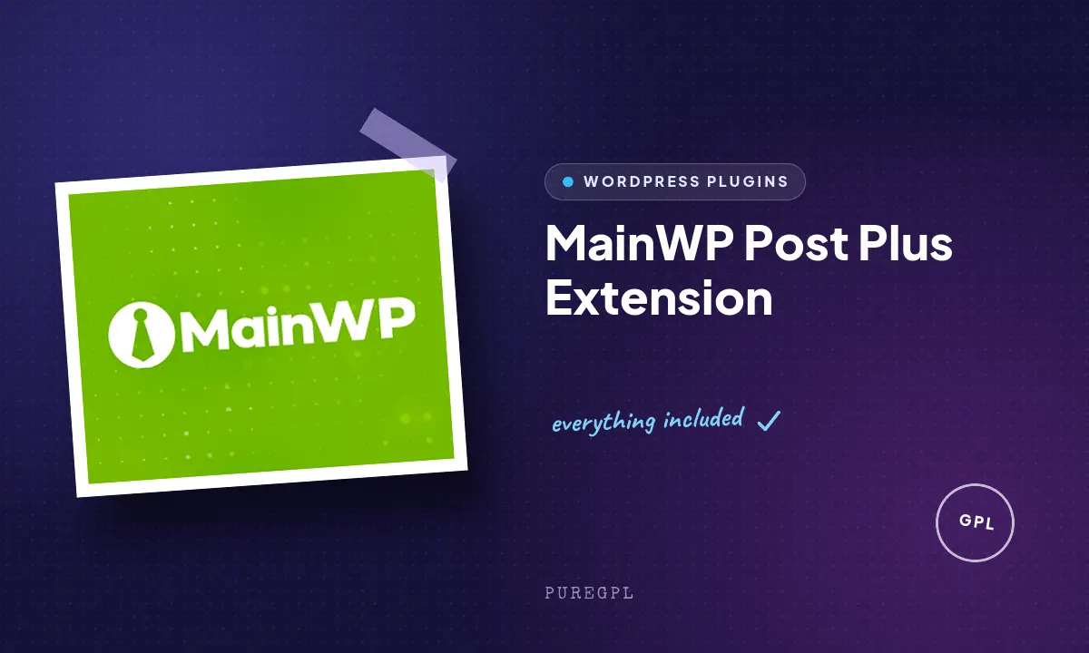 Mainwp | Post Plus Extension