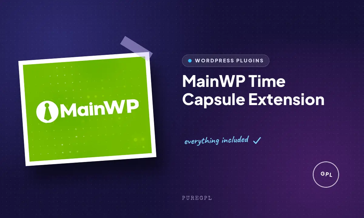 Mainwp | Time Capsule Extension