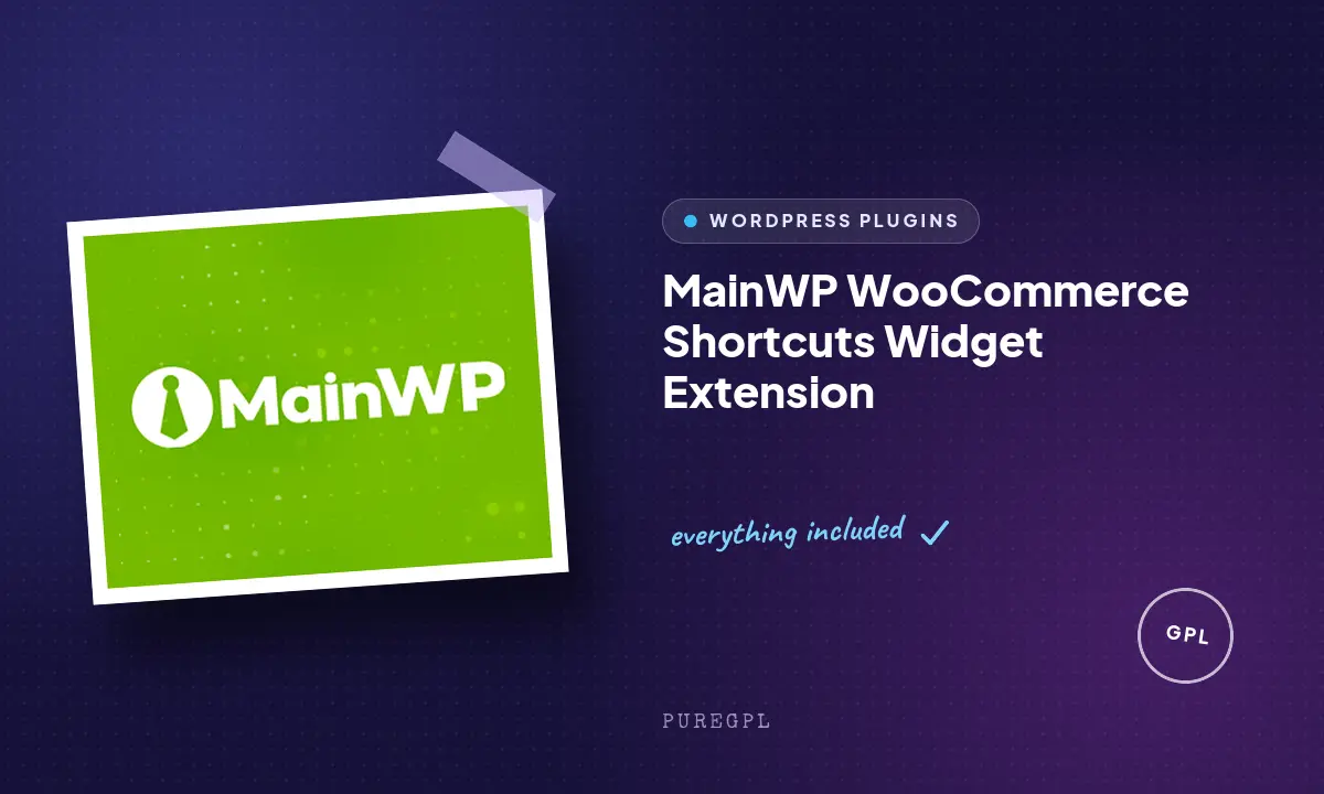 WooCommerce Shortcuts Widget Extension