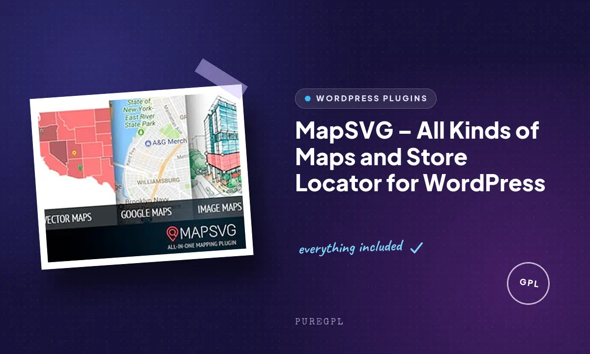 MapSVG – All Kinds of Maps and Store Locator for WordPress