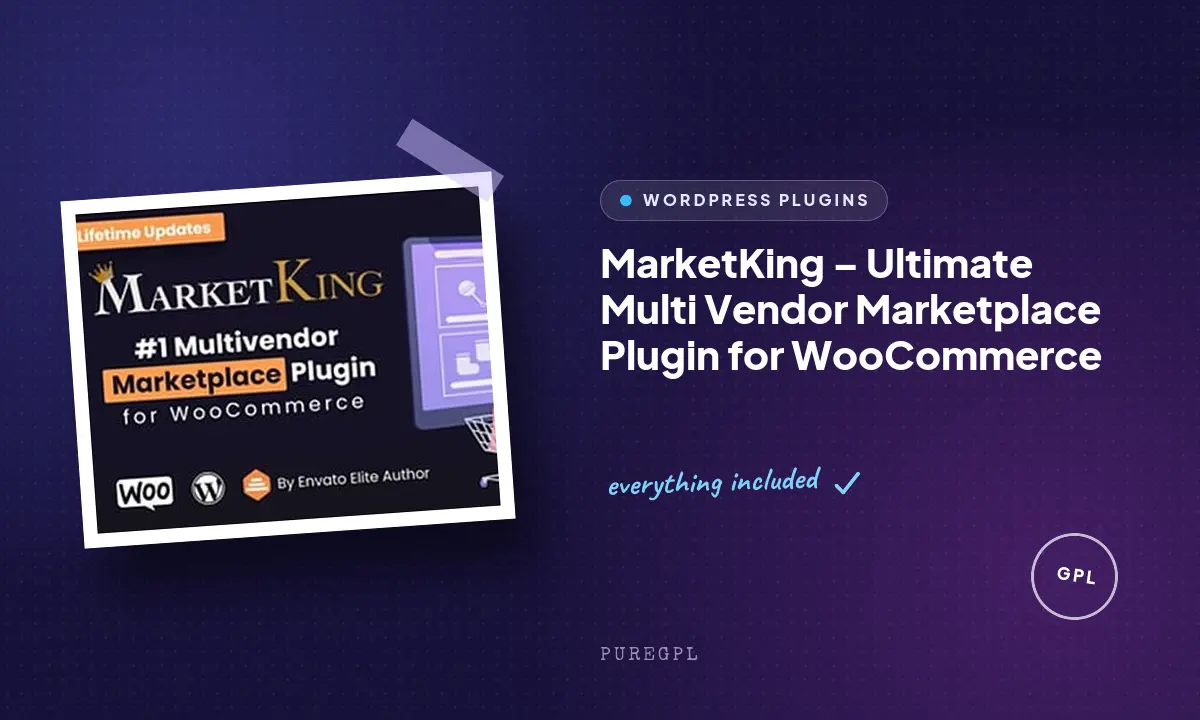 MarketKing – Ultimate Multi Vendor Marketplace Plugin for WooCommerce