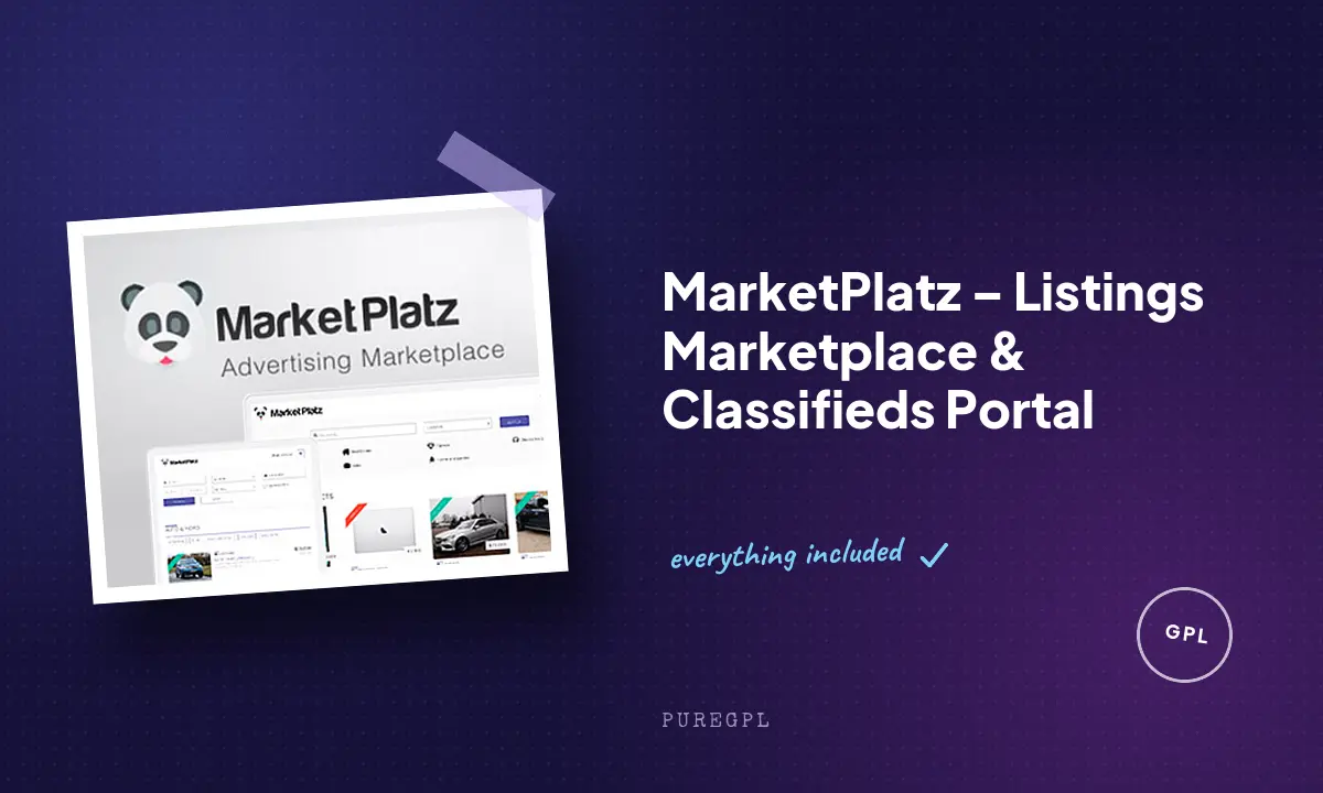 MarketPlatz – Listings Marketplace & Classifieds Portal