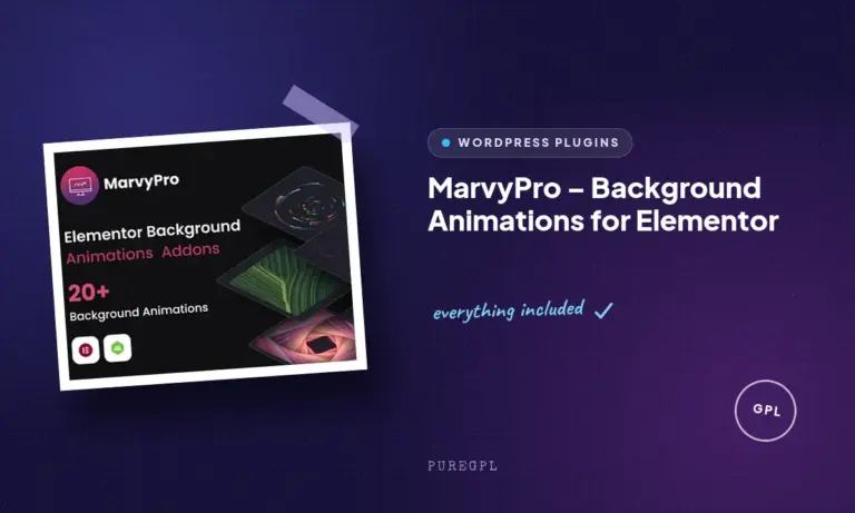 marvypro background animations for elementor