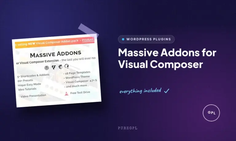 massive addons for visual composer