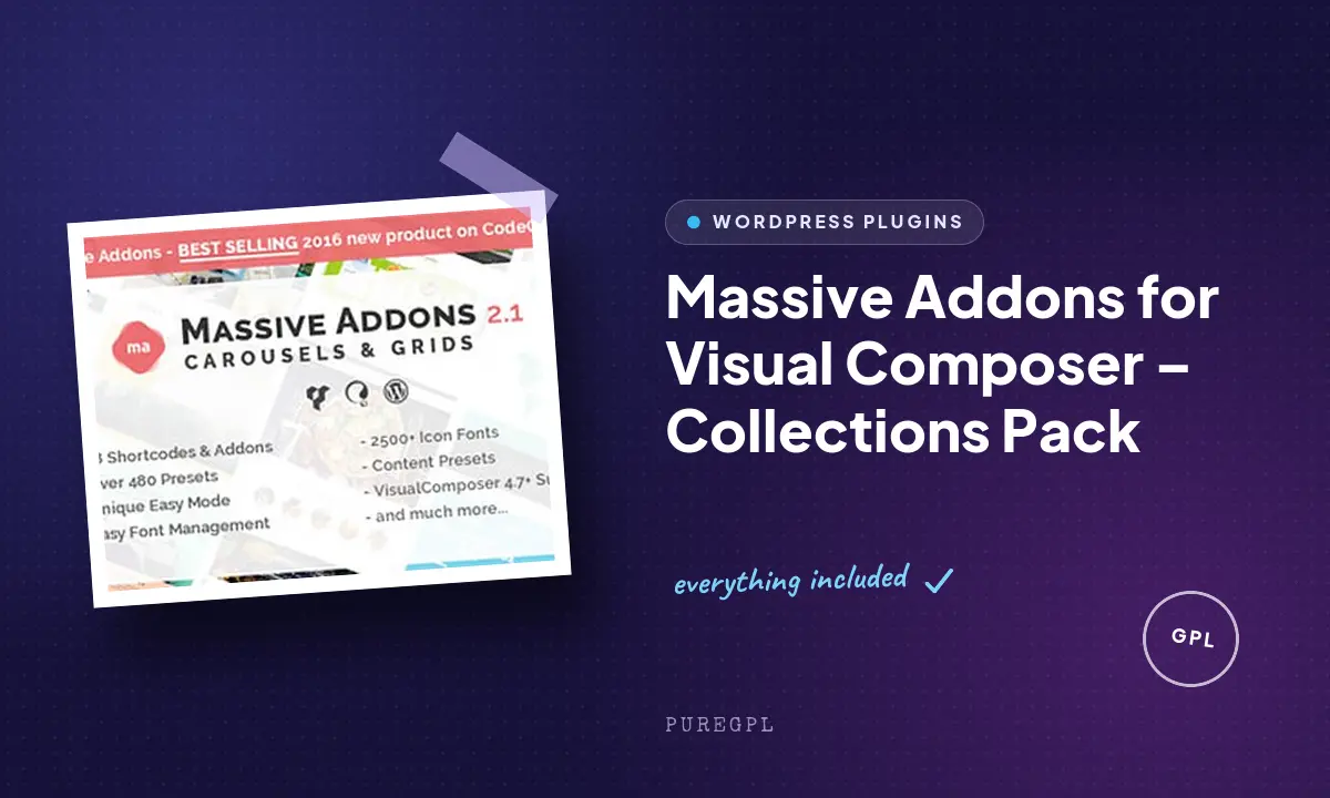 Massive Addons for Visual Composer – Collections Pack