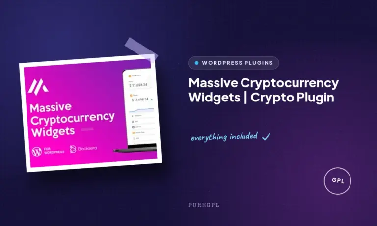 massive cryptocurrency widgets crypto plugin