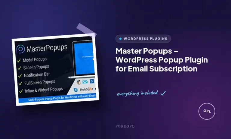 master popups wordpress popup plugin for email subscription