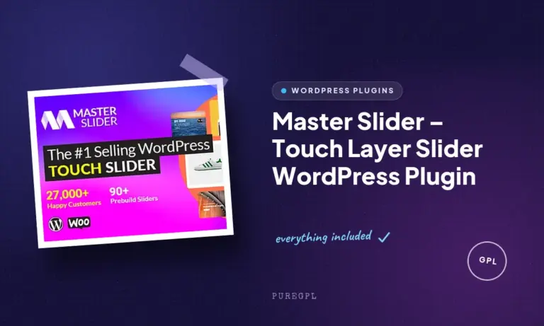 master slider touch layer slider wordpress plugin