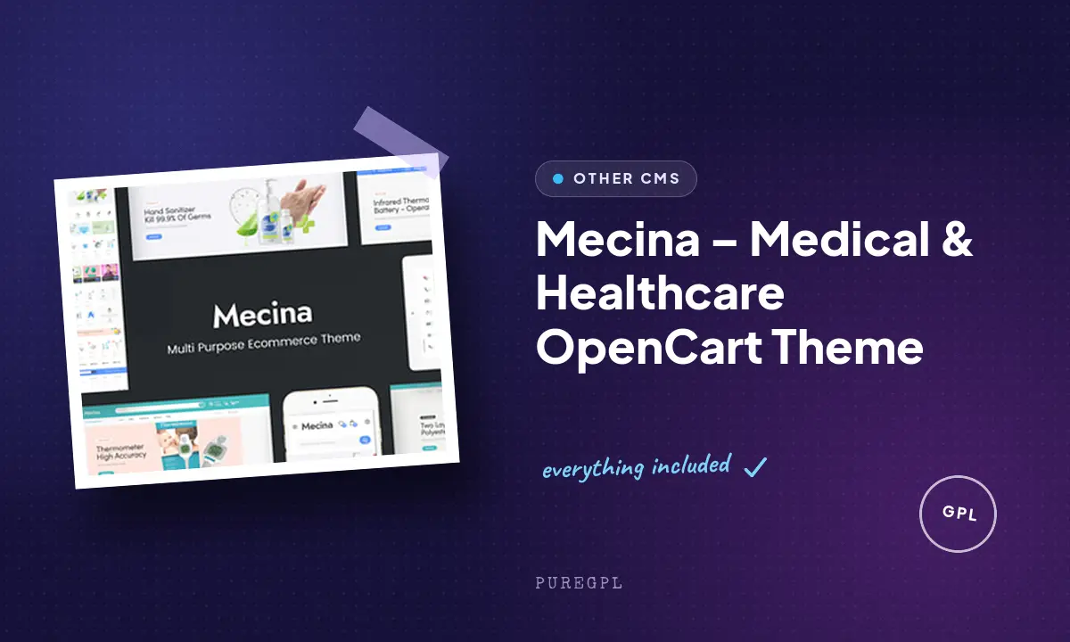Mecina – Medical & Healthcare OpenCart Theme