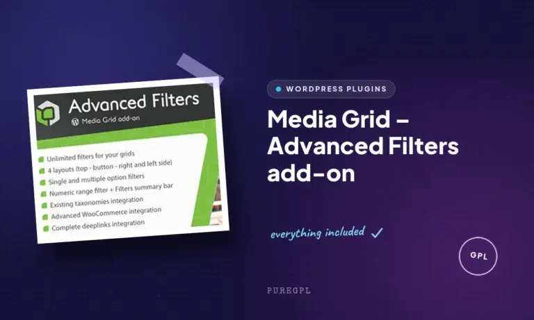 media grid advanced filters add on