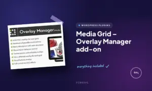 media grid overlay manager add on