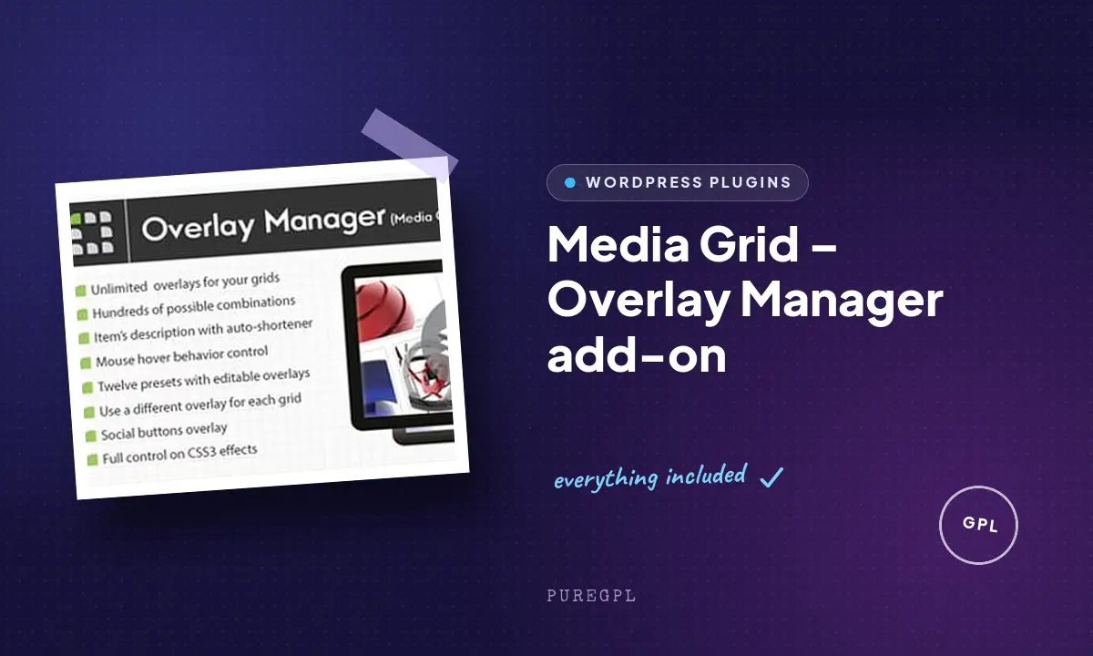 Media Grid | Overlay Manager Add-on