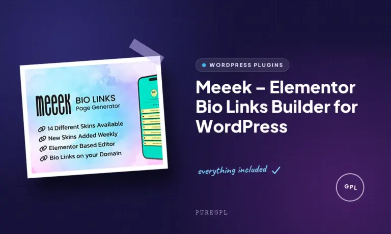 meeek elementor bio links builder for wordpress