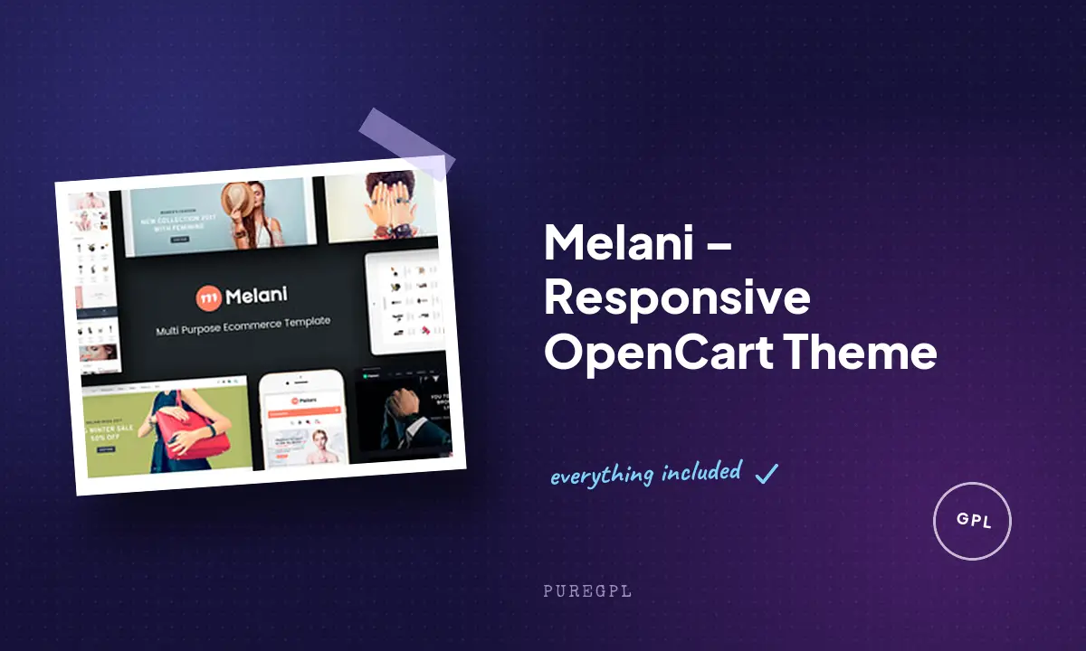 Melani – Responsive OpenCart Theme