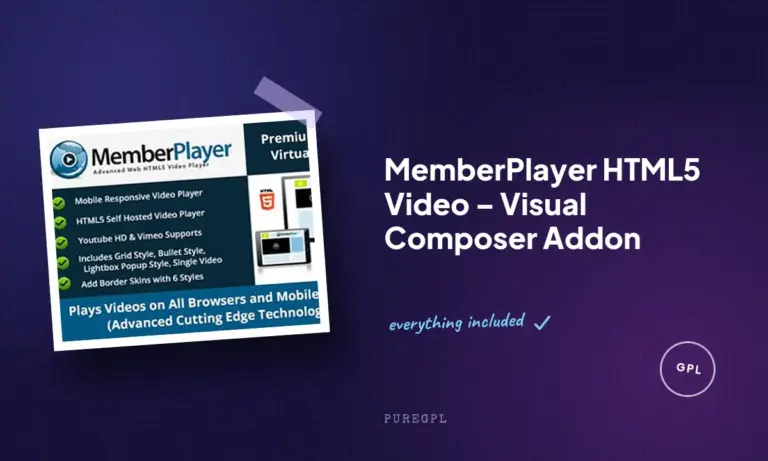 memberplayer html5 video visual composer addon