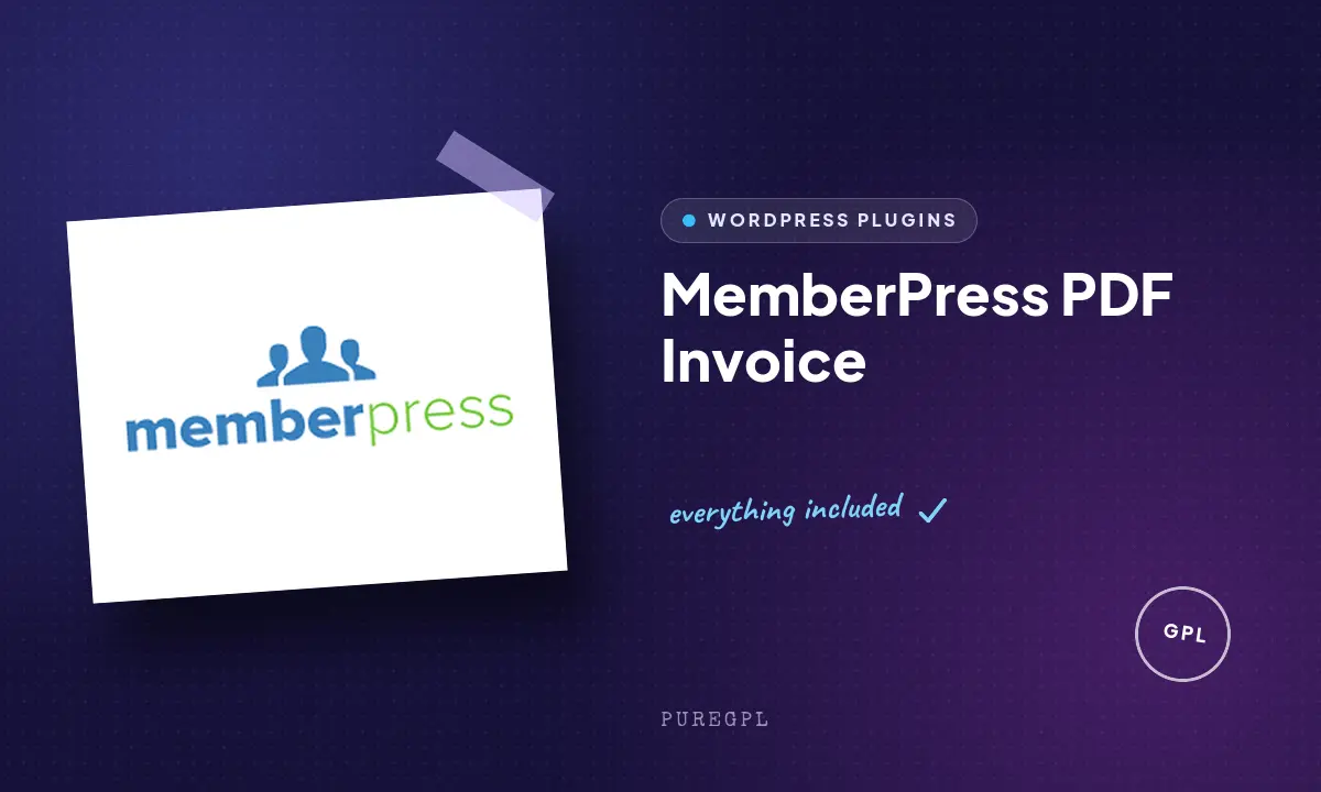 MemberPress PDF Invoice