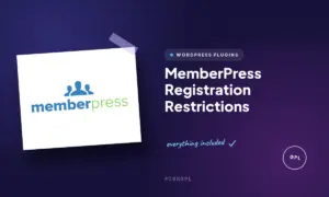 memberpress registration restrictions
