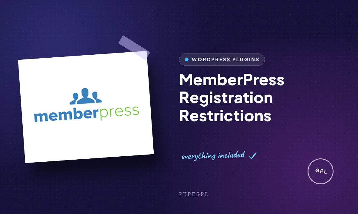 Memberpress | Registration Restrictions
