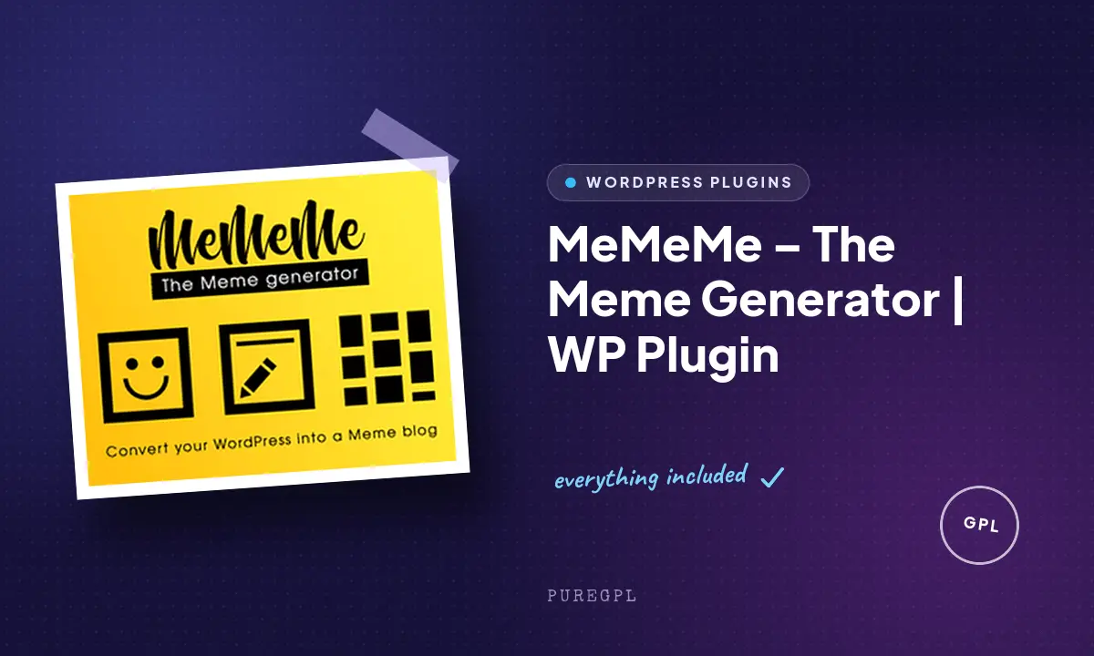 MeMeMe – The Meme Generator | WP Plugin