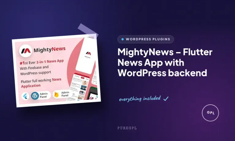 mightynews flutter news app with wordpress backend
