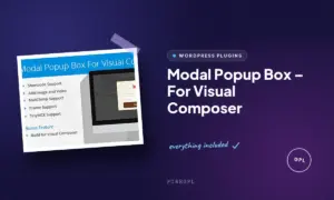 modal popup box for visual composer