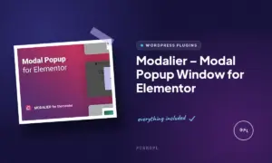 modalier modal popup window for elementor