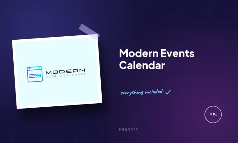 modern events calendar