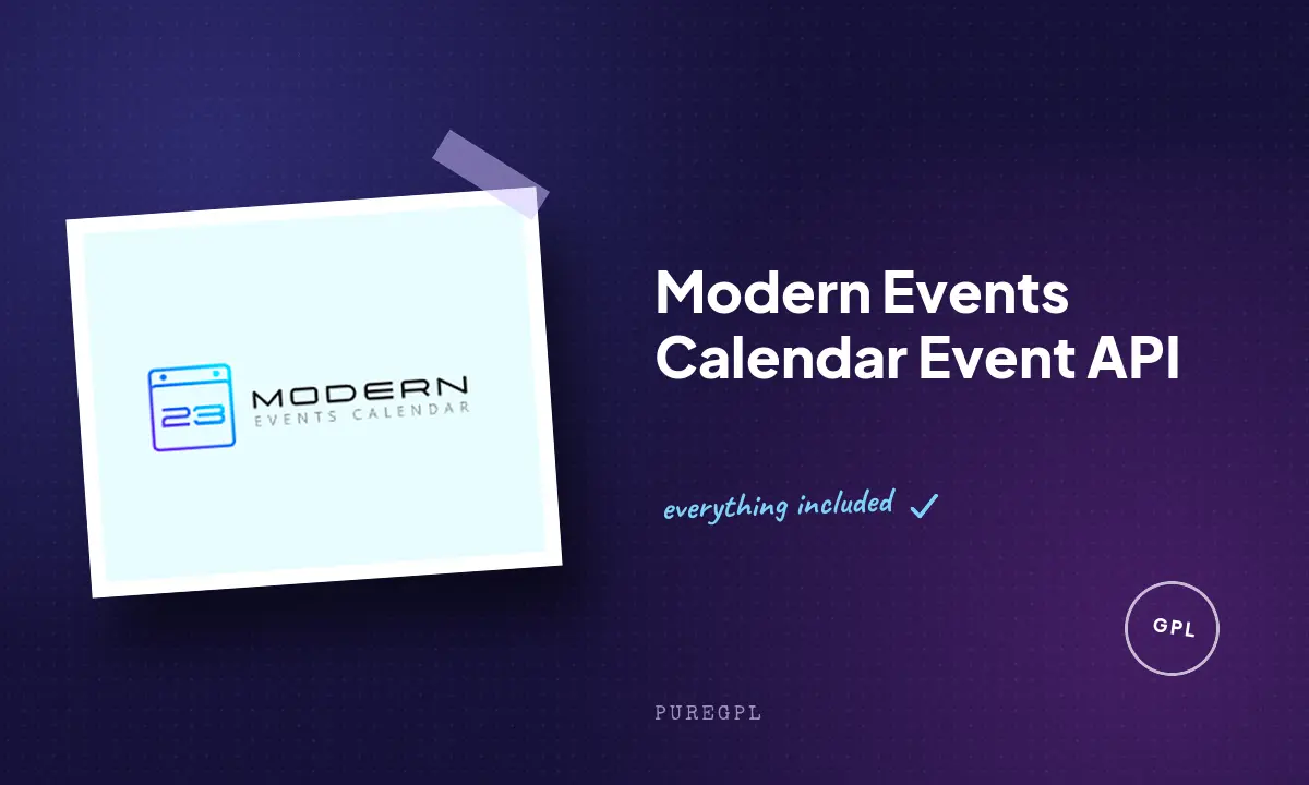 Modern events calendar | Event API