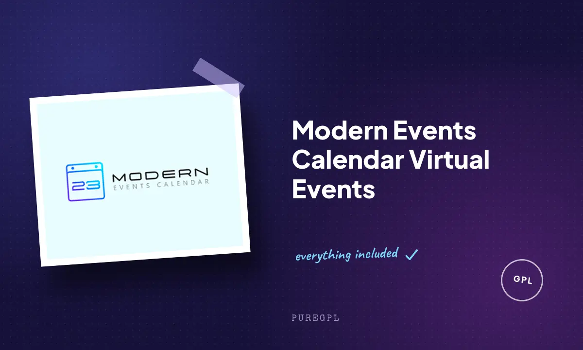 Modern events calendar | Virtual Events