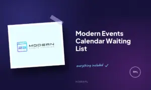 modern events calendar waiting list