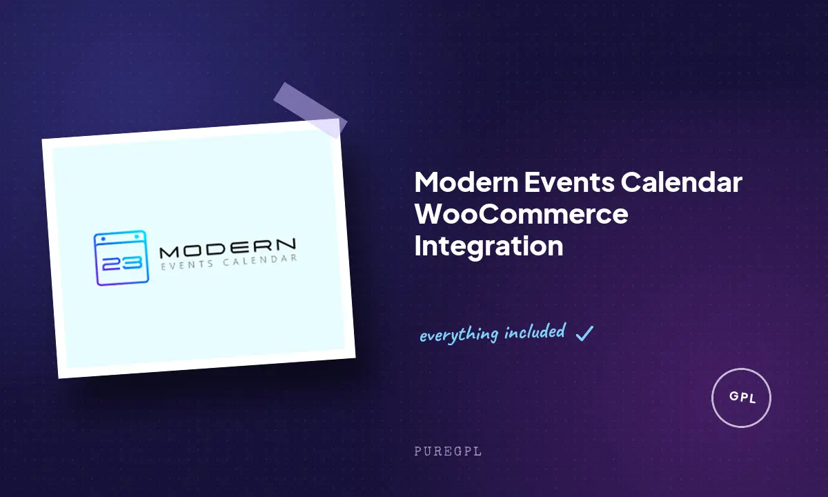 Modern events calendar | WooCommerce Integration
