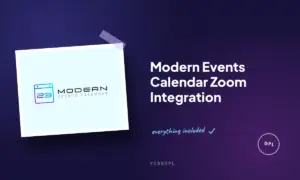modern events calendar zoom integration