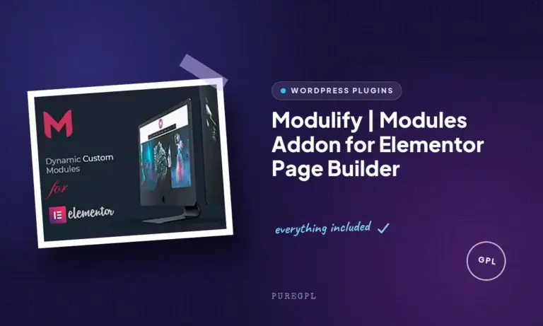 modulify modules addon for elementor page builder