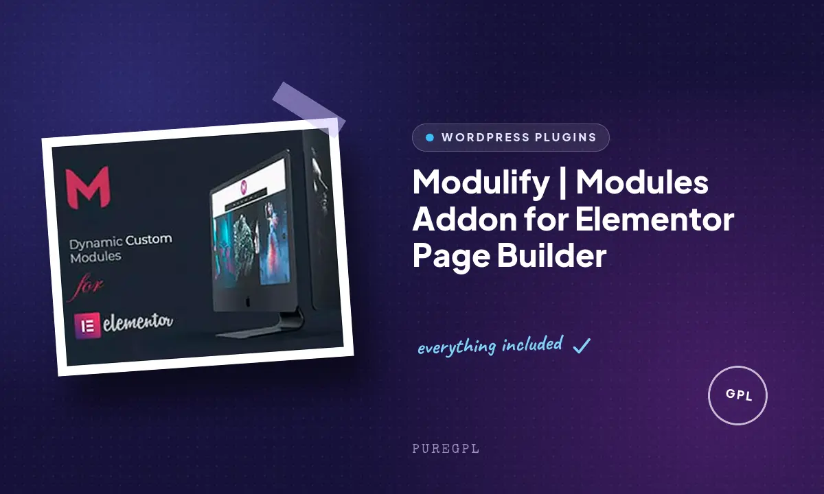 Modulify | Modules Addon for Elementor Page Builder
