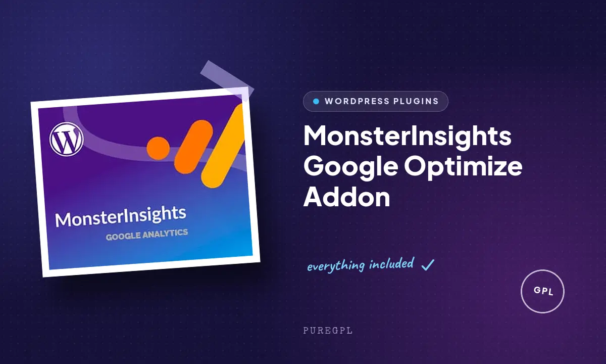 MonsterInsights – Google Optimize Addon
