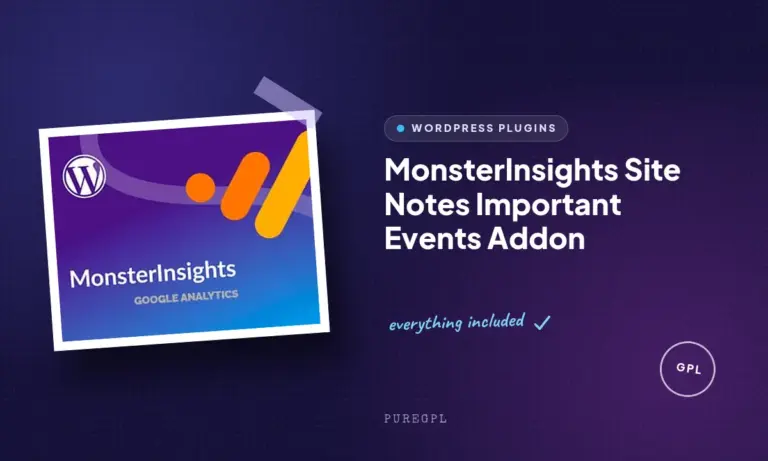 monsterinsights site notes important events addon