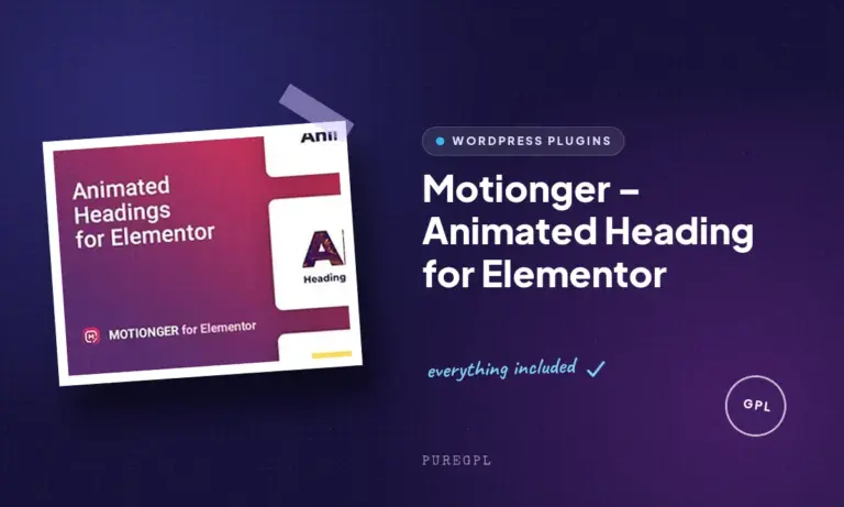 motionger animated heading for elementor