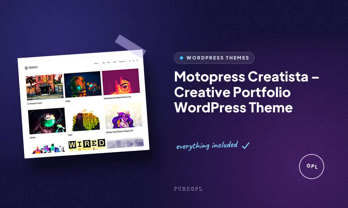 Creatista – Creative Portfolio WordPress Theme