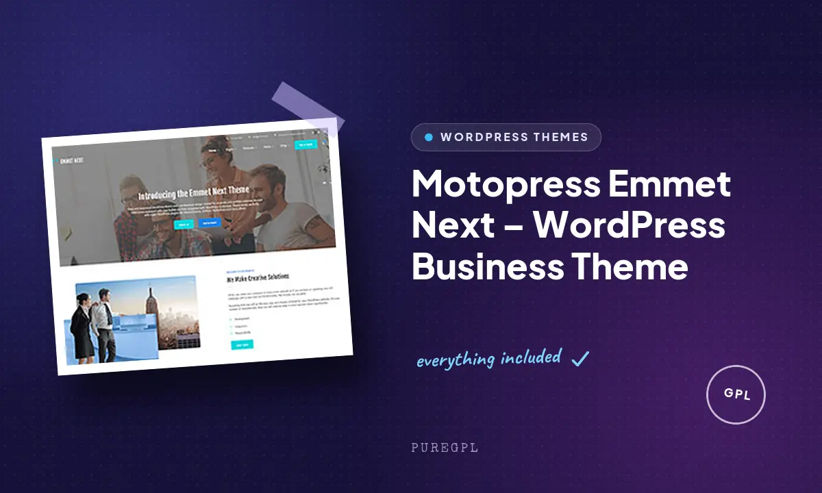 Emmet Next – WordPress Business Theme