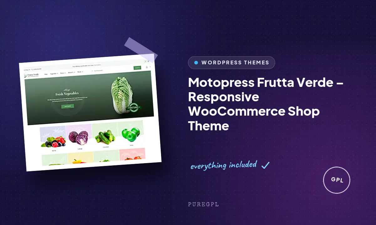 Frutta Verde – Responsive WooCommerce Shop Theme