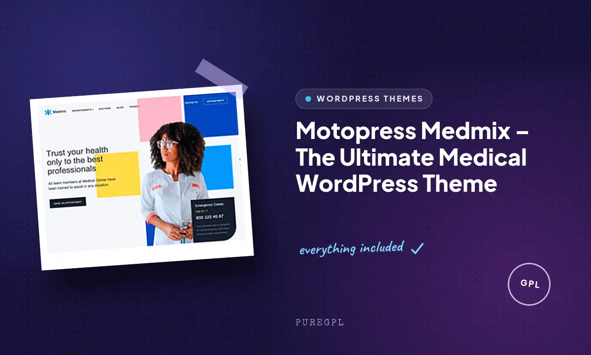 Medmix – The Ultimate Medical WordPress Theme