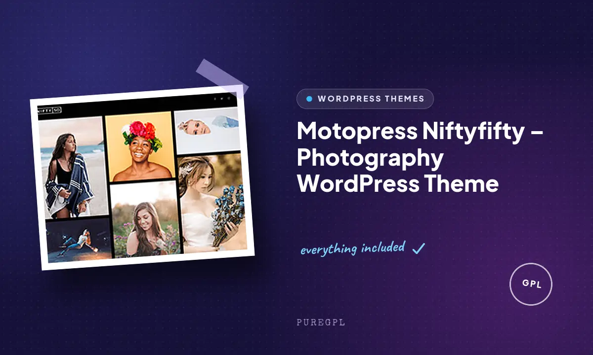 Niftyfifty – Photography WordPress Theme
