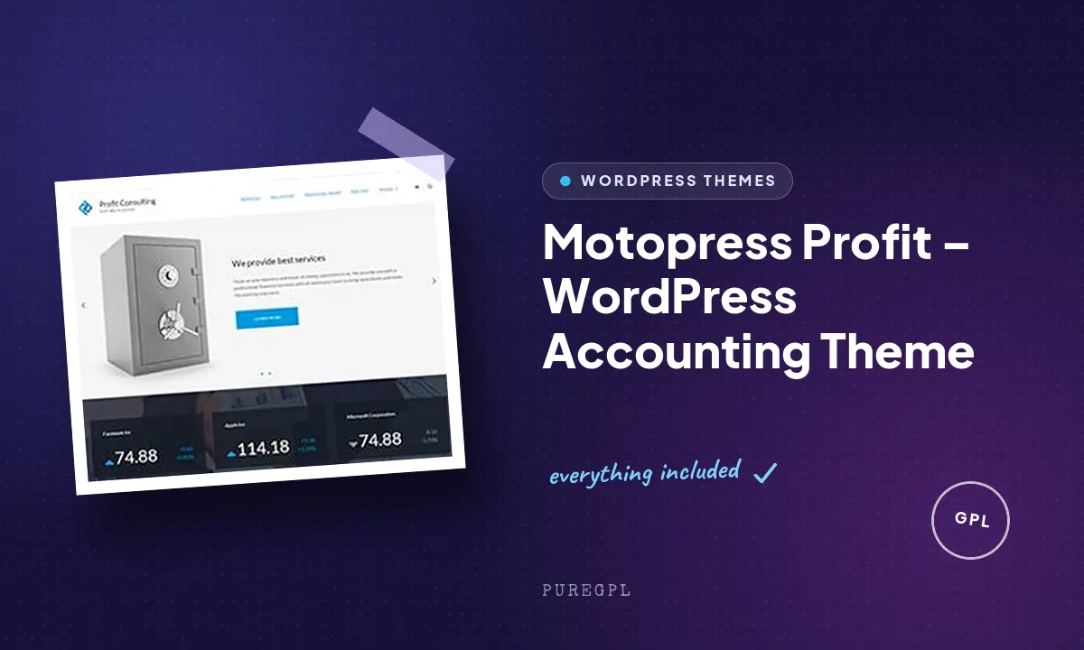 Profit – WordPress Accounting Theme
