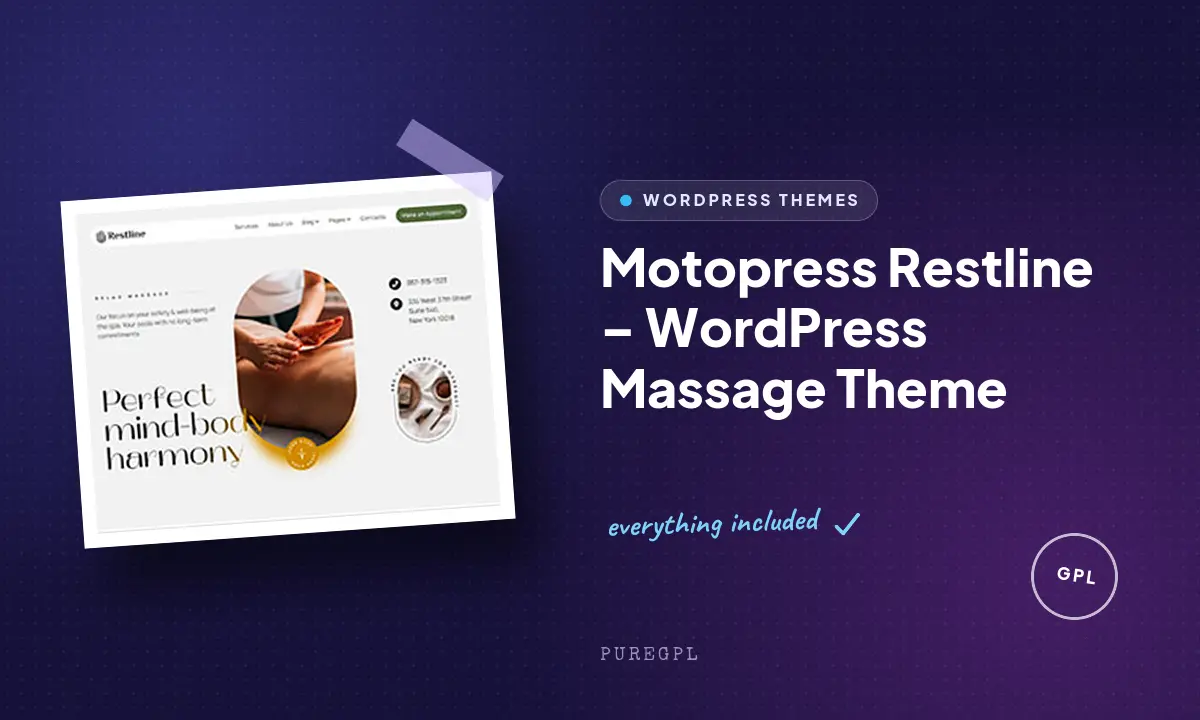 Restline – WordPress Massage Theme