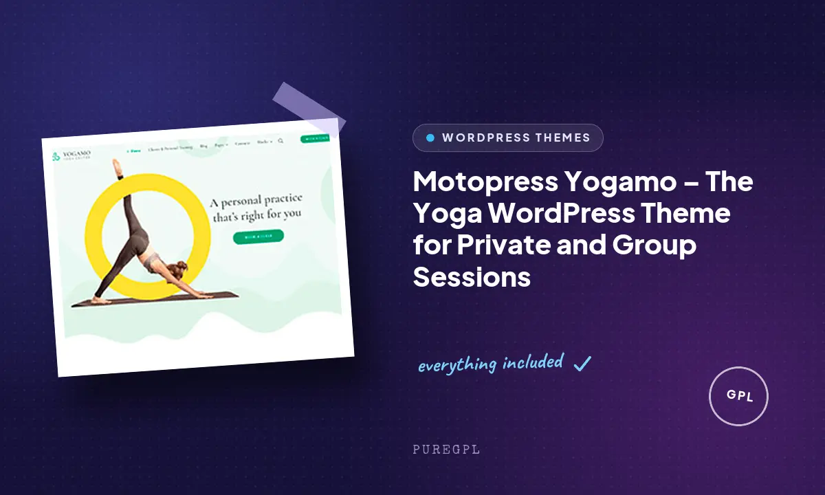 Yogamo – The Yoga WordPress Theme for Private and Group Sessions