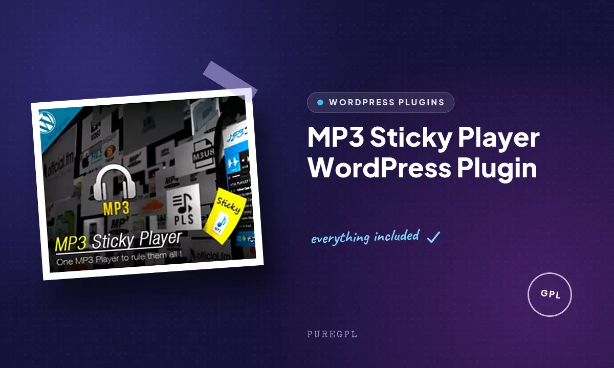 MP3 Sticky Player WordPress Plugin
