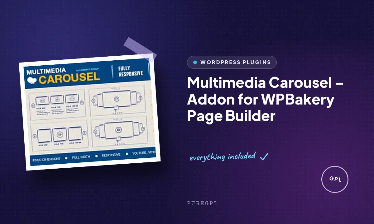 Multimedia Carousel – Addon for WPBakery Page Builder