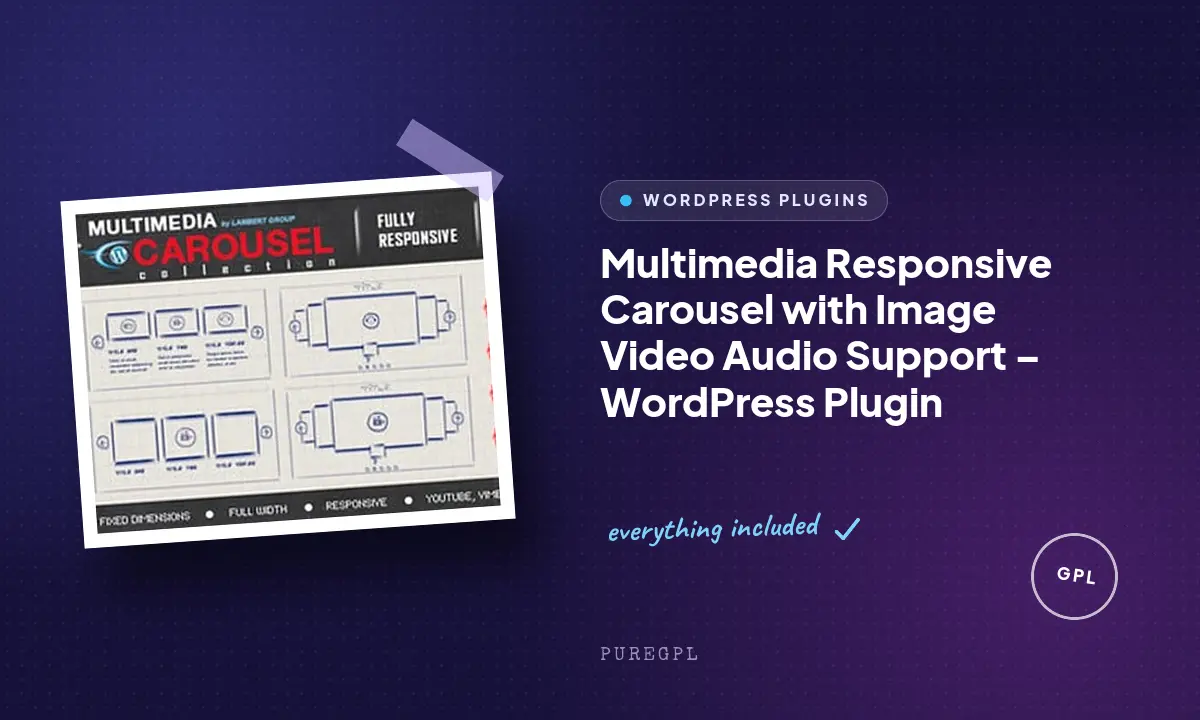 Multimedia Responsive Carousel with Image Video Audio Support – WordPress Plugin