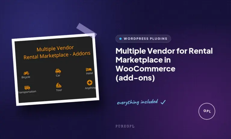 multiple vendor for rental marketplace in woocommerce add ons